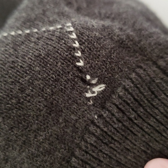 GAP Factory Men's Blue & Gray Argyle Sweater Vest - Size XL - Picture 4 of 8